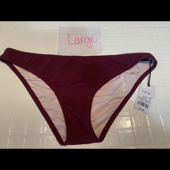 Swimsuit bottoms- Burgundy- Brand New. Large - Picture 1 of 2